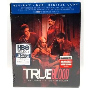 True Blood The Complete Fourth Season Blu-Ray DVD Digital HBO New Sealed
